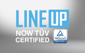 LINEUP：TÜV（テュフ）認証取得
